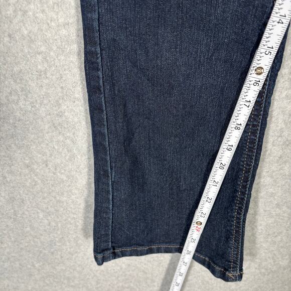 Lee Riders Jeans Womens 8 Petite Bootcut Studded Mid Rise Dark Wash Embroidered‎ - Picture 7 of 12